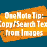 OneNote Copy Text from images
